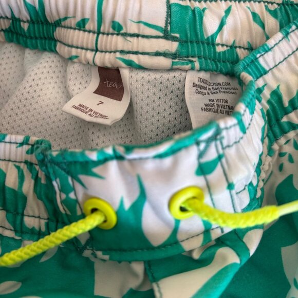 Tea Collection Swim Trunks Sea Turtles Size 7 - Picture 2 of 5